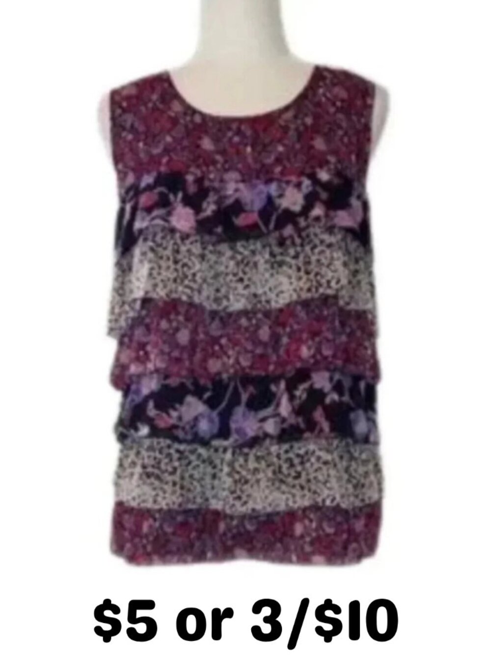 ERIN B. Ruffled Dressy Tank